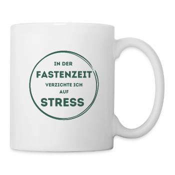 Stress Fasten - Tasse - Weiß - Rechts