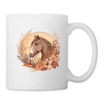 Pferd Boho - Tasse - Weiß - Rechts