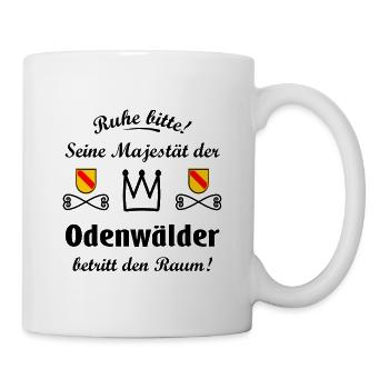 Der König aus dem Odenwald - Tasse - Weiß - Rechts