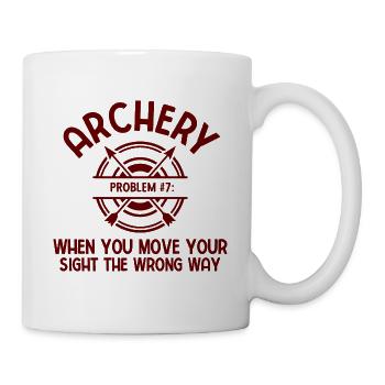 Bogenschießen Archery - Tasse - Weiß - Rechts