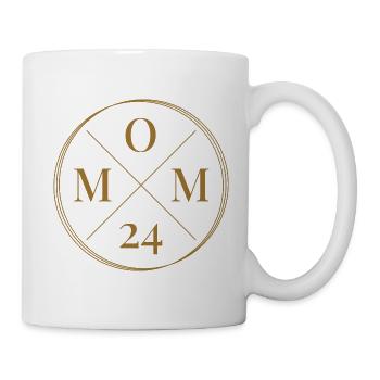 Mom 24 Mutter Schwangerschaft werdende Mama 2024 - Tasse - Weiß - Rechts