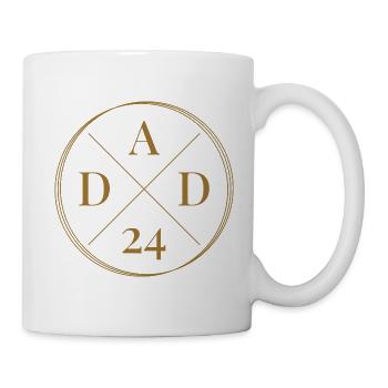 Dad 24 Baby Ankündigung Vater Nachwuchs Papa 2024 - Tasse - Weiß - Rechts