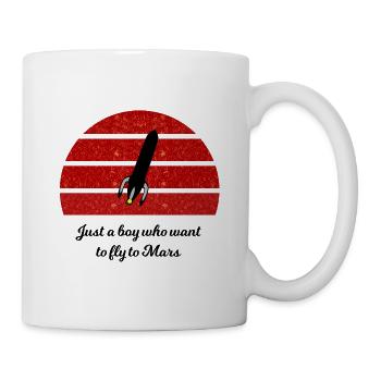 Mars Entdeckung - Tasse - Weiß - Rechts