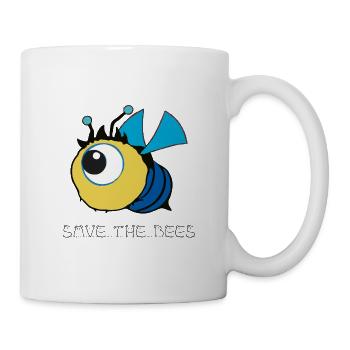 Rettet die Bienen - Tasse - Weiß - Rechts