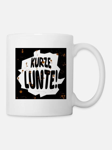 kurze lunte II - Tasse - Weiß
