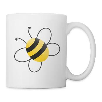Abeille - Mug blanc - blanc - Droite