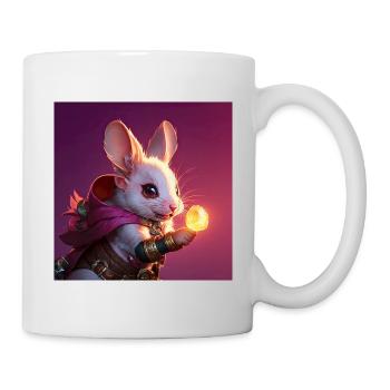 Fantasy Rodent Warrior Artwork pour Kids Fancy Rat - Mug blanc - blanc - Droite