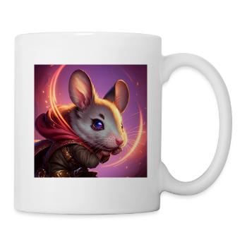 Fantasy Rodent Warrior Artwork for Kids Fancy Rat - Mug - white - Right