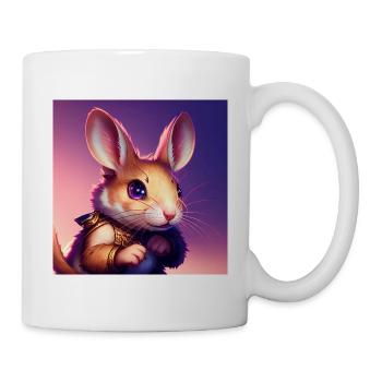 Impressionistic Funny Cat Screaming Impressionism - Mug - white - Right