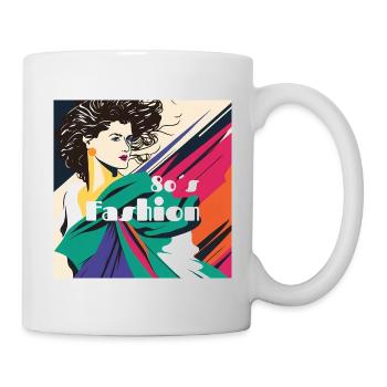 Mode 80 s - Mug blanc - blanc - Droite