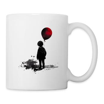 Boy with balloon - Mug - white - Right