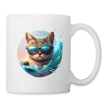 Surf Cat - Mug - white - Right