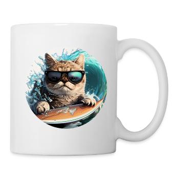 Surf Cat - Mug - white - Right