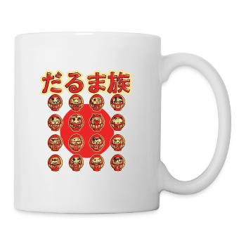 La tribu des Darumas - Mug blanc - blanc - Droite