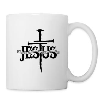 Jesus Christus von Nazareth Glaube Bibel Jesus - Tasse - Weiß - Rechts