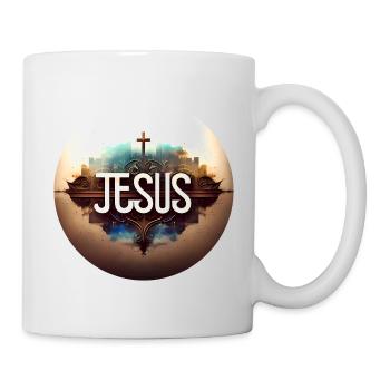 Jesus Christ of Nazareth Faith Bible Jesus - Mug - white - Right