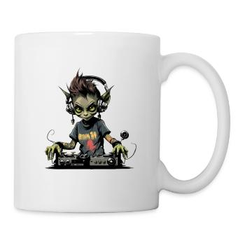Fille korrigan DJ - Mug blanc - blanc - Droite