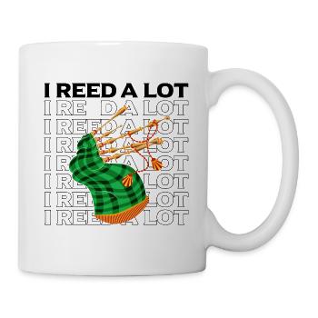 Scotsman Zitat für Dudelsackmusiker und Dudelsack - Tasse - Weiß - Rechts