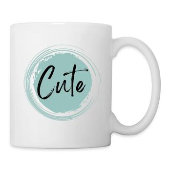 Niedlich - Tasse - Weiß - Rechts