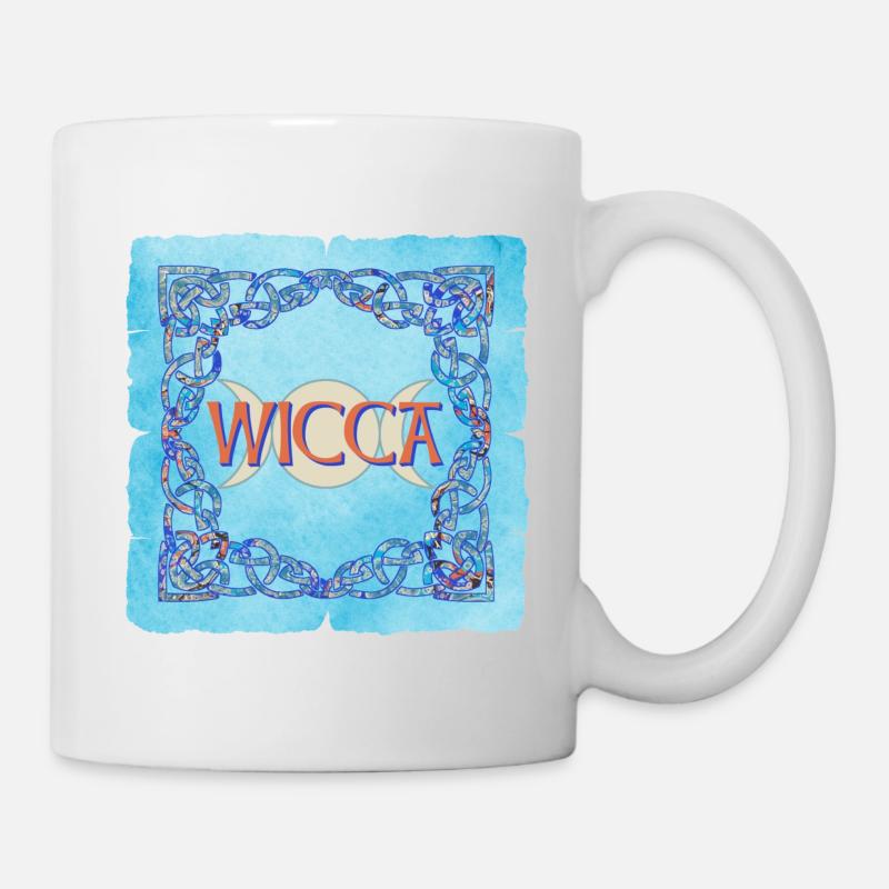 keltischer rahmen wicca e 238 - Tasse - Weiß