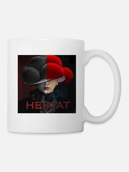 Schwarzwald Lady Art Heimat - Tasse - Weiß
