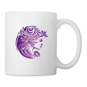Femme mystique - Silhouette - Mug blanc - blanc - Droite
