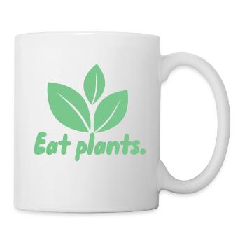 Essen Sie Pflanzen, die epische Dumps nehmen - Tasse - Weiß - Rechts