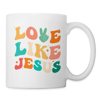 Aimer comme Jésus Dieu religieux chrétien - Mug blanc - blanc - Droite