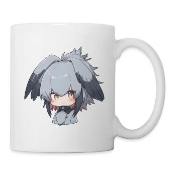 Mignon Shoebill Anime Fille - Mug blanc - blanc - Droite