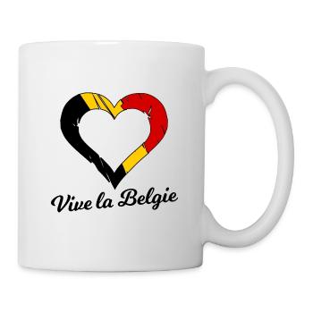 Vive les Belges - Mug blanc - blanc - Droite