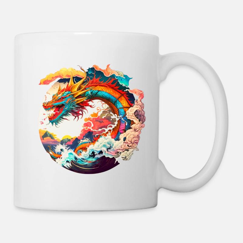 Japanese dragon - Mug - white