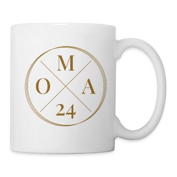 Oma 24 - Baby Ankündigung - Nachwuchs - Oma 2024 - Tasse - Weiß - Rechts