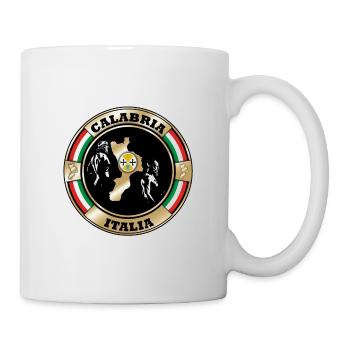 Calabria bronzes of Riace map - Mug - white - Right