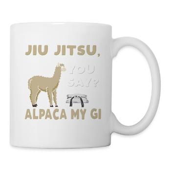 Alpaka mein gi brasilianisches jiu jitsu - Tasse - Weiß - Rechts