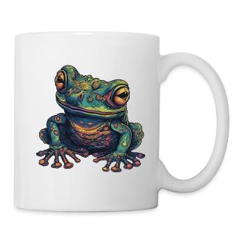 Trippy Frog - Psychedelic Motif - Mug - white - Right