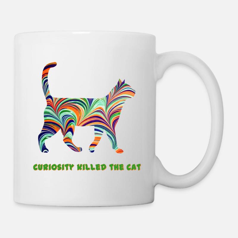 katze mit spruch e 7 - Tasse - Weiß