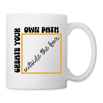 Go your own way - make your own path - Mug - white - Right