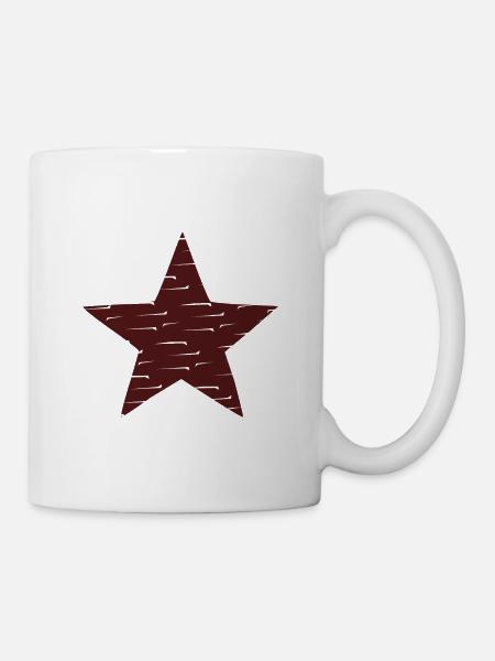 Stern und Sozialismus - Tasse - Weiß