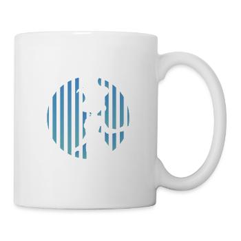 La sirène aux vague bleue - Mug blanc - blanc - Droite