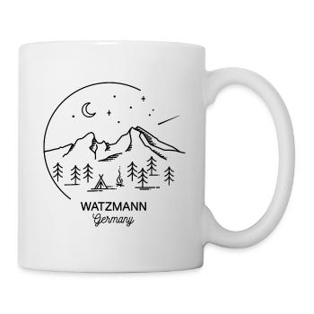 Watzmann Berg Überschreitung Finisher Sage Bayern - Tasse - Weiß - Rechts