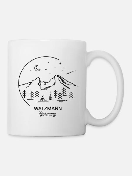 Watzmann Berg Überschreitung Finisher Sage Bayern - Tasse - Weiß
