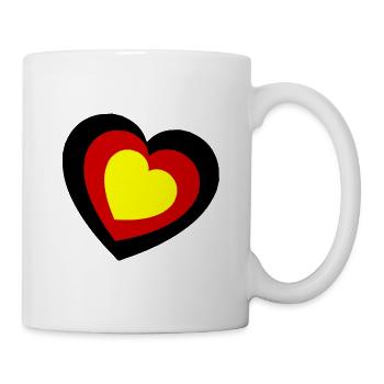 Le cœur germanique - Mug blanc - blanc - Droite