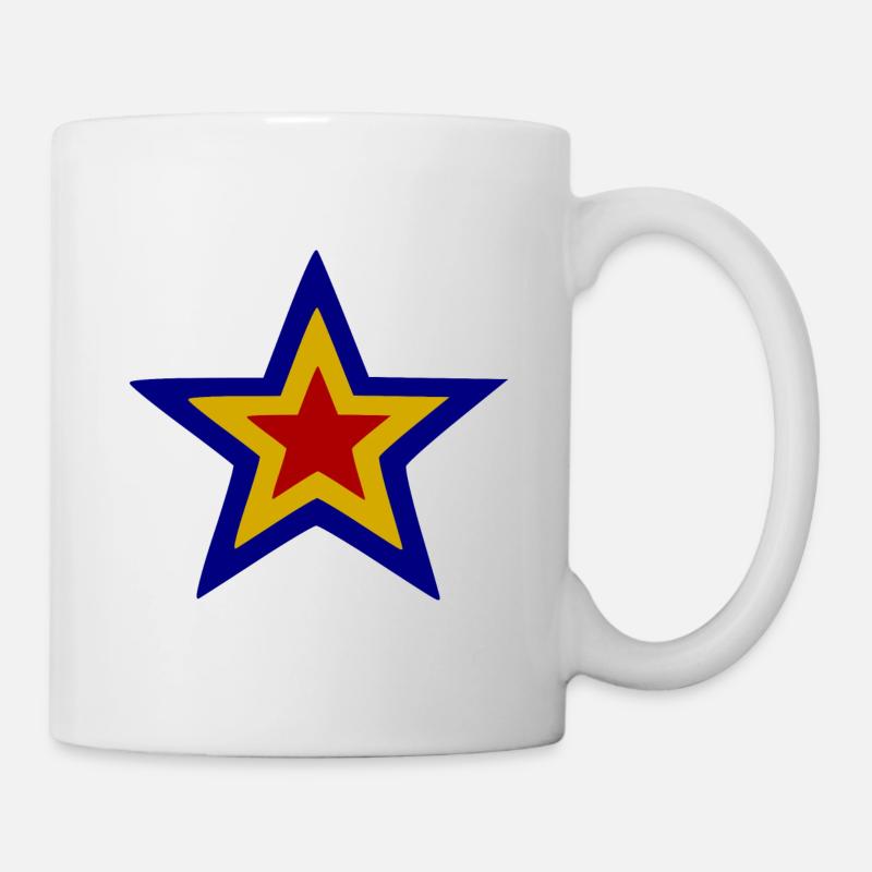 L’étoile roumaine - Mug blanc - blanc
