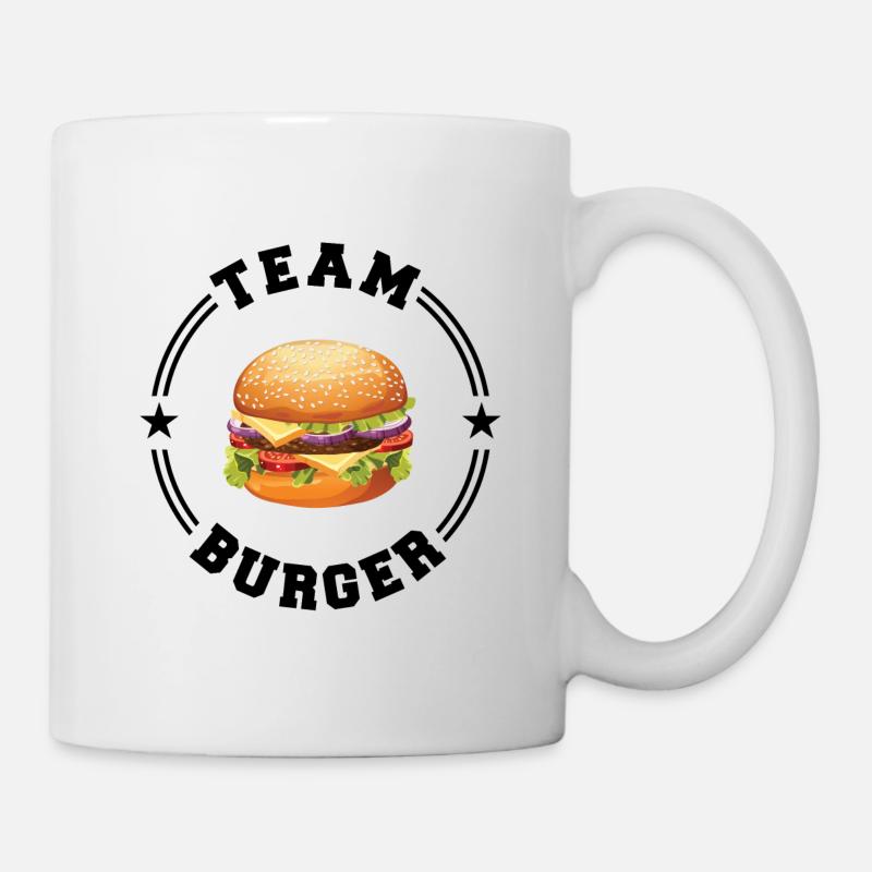 TEAM BURGER College Round - Mug blanc - blanc