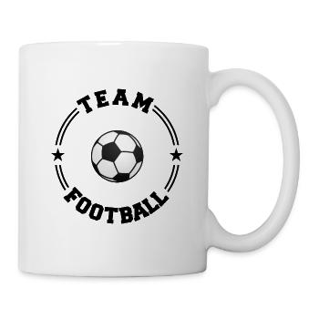 TEAM FOOTBALL College Round - Mug blanc - blanc - Droite