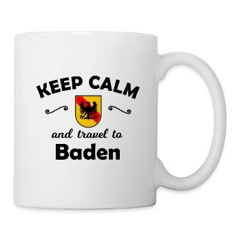 Ferien im schönen Baden - Tasse - Weiß - Rechts