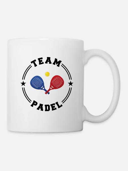 TEAM PADEL College Runde - Tasse - Weiß