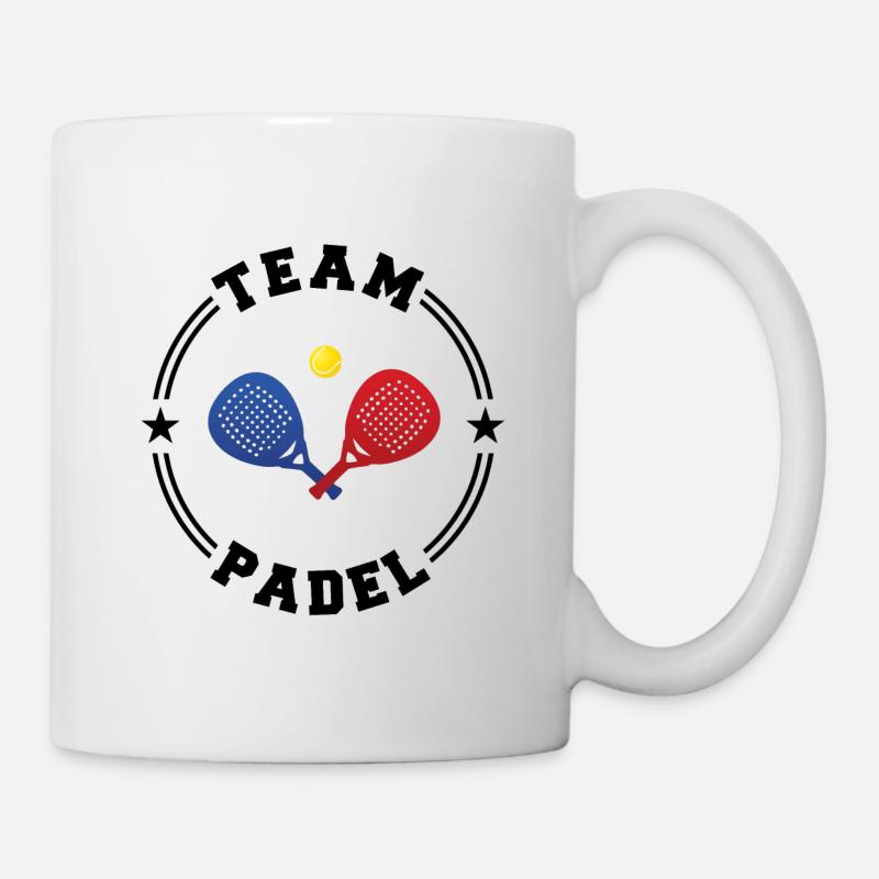TEAM PADEL College Runde - Tasse - Weiß
