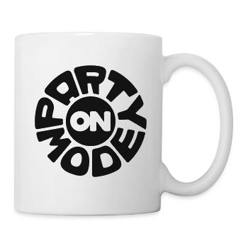 Mode fête sur Big Font Fun Raves Festivals - Mug blanc - blanc - Droite