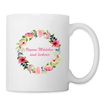 veganemaedchen2 - Tasse - Weiß - Rechts